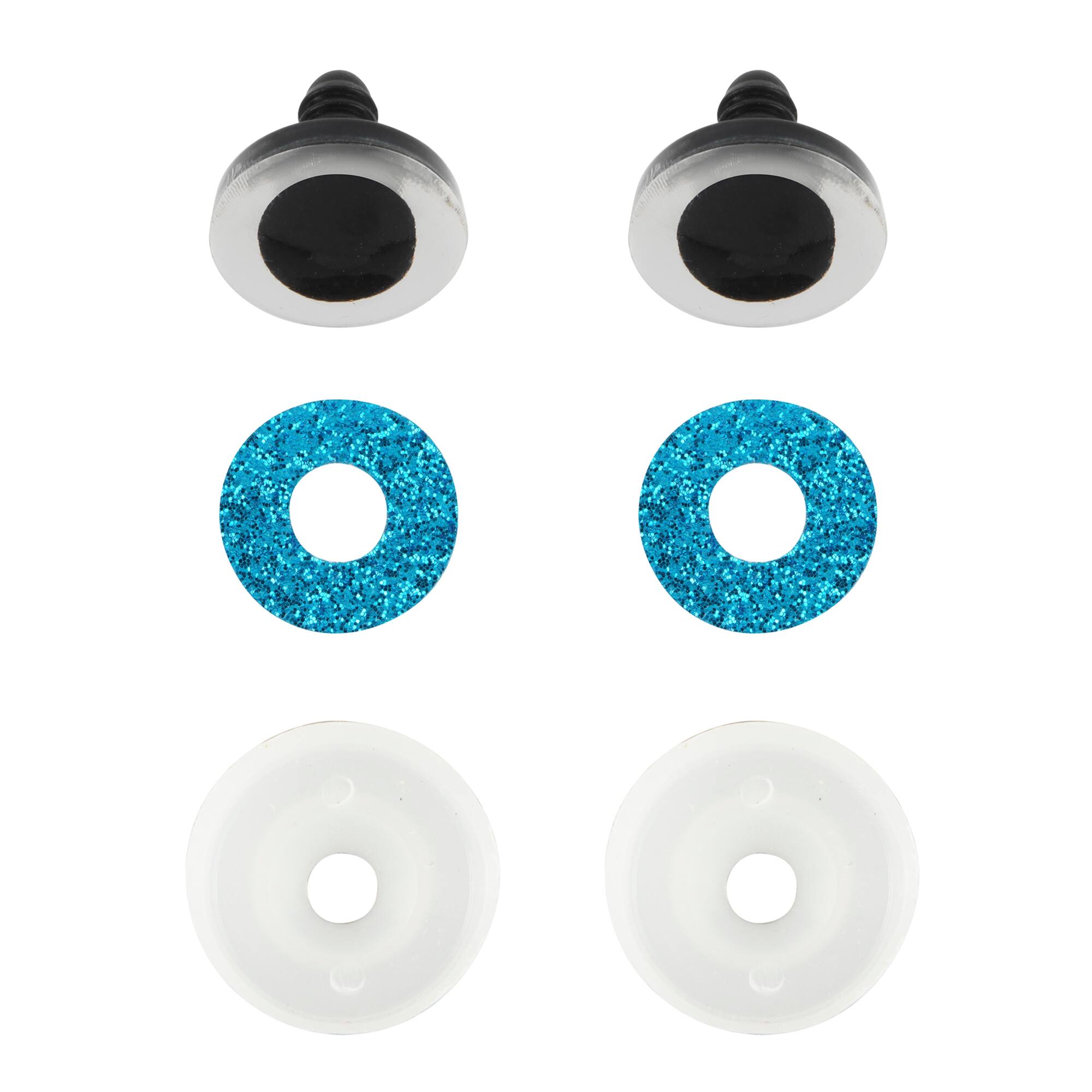 0.7" Glitter Craft Eye Set by Loops & Threads